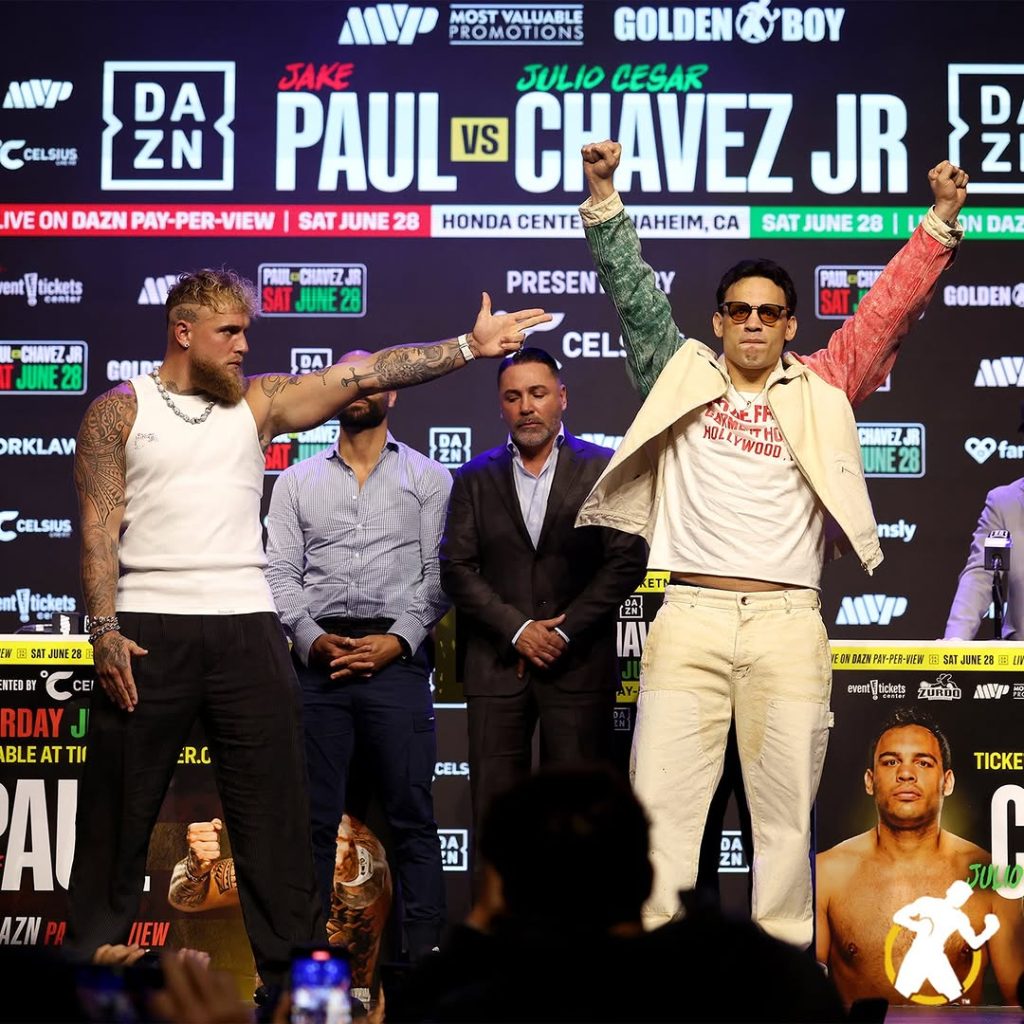 Jake Paul y Julio César Chávez Jr., cara a cara