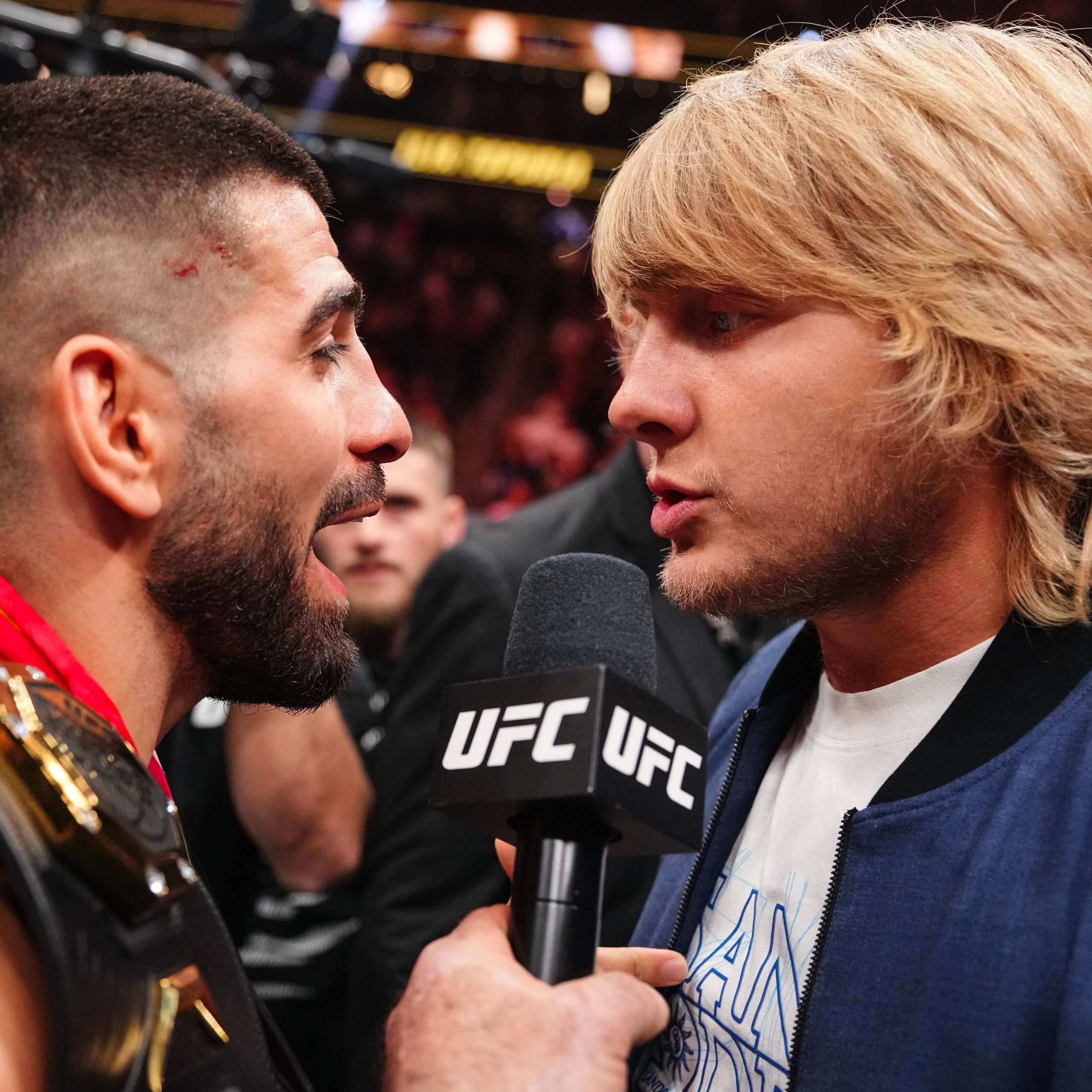 Topuria y Paddy Pimblett.