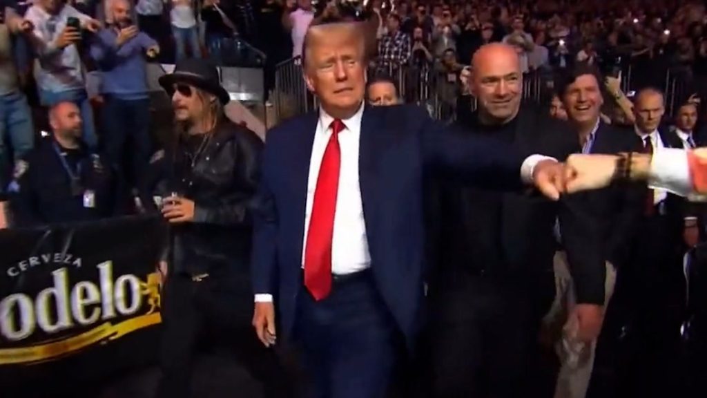 Donald Trump y Dana White.