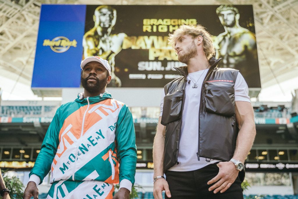 Floyd Mayweather y Logan Paul