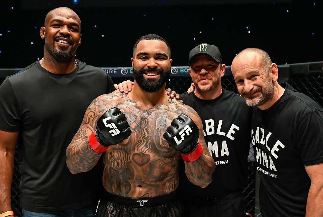 Gable Steveson y Jon Jones